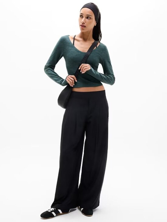 Athleta Tops - Athleta SoftLuxe Top - Pine Heather (S) NWT